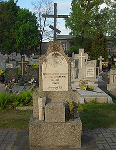 Monument to the Russian soldiers who died during World War I, unveiled in 1928 in Bydgoszcz cemetery by Ludwik Regamey (inter alia).