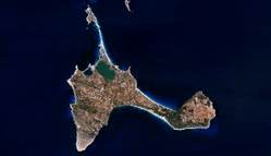 Nasa-Satellietbeeld van Formentera