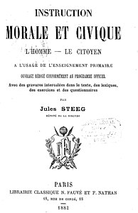 Instruction morale et civique, by Jules Steeg [fr].