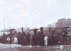 Les trois locomotives de la ligne.