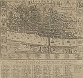 Image 27John Norden's map of London in 1593. There is only one bridge across the Thames, but parts of Southwark on the south bank of the river have been developed. (from History of London)