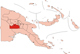 Provinsens läge i Papua Nya Guinea.