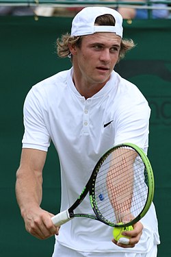 Tommy Paul v kvalifikaci Wimbledonu 2019