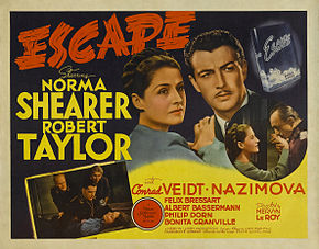 Description de l'image Poster - Escape (1940) 01.jpg.