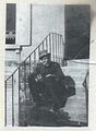 Pierre-Auguste Renoir à Montmartre, photo de Martial Caillebotte vers 1885.