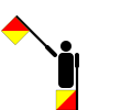 English: Semaphore Deutsch: Winkeralphabet-Signal