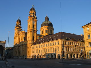 Theatinerkirche (Catholic) at the Odeonsplatz