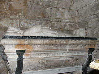 Atribuida a Francesco Laurana, Tombeau de Charles IV d'Anjou, comte du Maine, Le Mans, Catedral Saint-Julien.