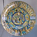 Maiolica dish with a childbirth scene, Urbino, c. 1546