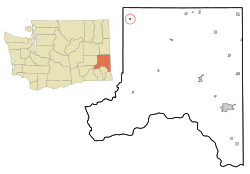 Location of Lamont, Washington