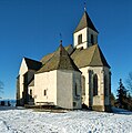 English: Wolfgang chapel and southeastern view Deutsch: Wolfgangskapelle und SO-Ansicht