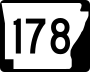 Highway 178 marker