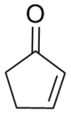 Strukturformel von 2-Cyclopenten-1-on