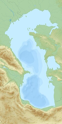 Bolshiye Peshnye Islands is located in Caspian Sea