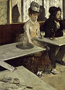 Edgar Degas, Čaša absinta, 1873.