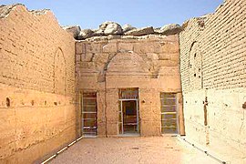 Beit el-Wali : entrée du temple taillé dans la roche