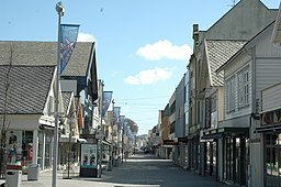 Gågatan Haraldsgata i centrala Haugesund.