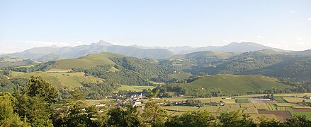 Panorama sur la Baronnie des Angles depuis Pouts, après Récahorts