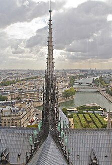 The spire from above, in 2013.