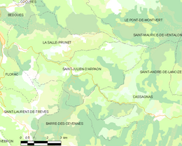 Saint-Julien-d'Arpaon - Localizazion