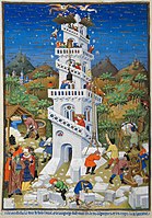 Bedford Hours; building the Tower of Babel