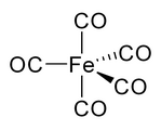 El ferro, del grup 8, té 8 e.v. Els carbonils n'aporten dos cadascun (5 × 2 = 10). Total 8 + 10 = 18.