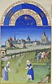 Bønder på marken Très Riches Heures.