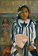 Paul Gauguin - The Ancestors of Tehamana OR Tehamana Has Many Parents (Merahi metua no Tehamana) - Google Art Project.jpg