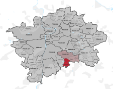 Praha-Šeberov na mapě