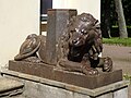 * Nomination Right lion at the entrance of the guardhouse in Alexandria park, Peterhof, Saint Petersburg, Russia. --Екатерина Борисова 00:41, 15 October 2024 (UTC) * Promotion Good quality. --Jacek Halicki 00:44, 15 October 2024 (UTC)