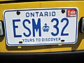 Ontario plate