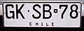 Since 2014 - License plate for private vehicles with new font (format BB·BB•10)