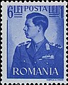 I. Mihály román király 1940-es, 7 lejes postabélyegen.