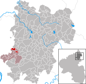 Poziția Deesen pe harta districtului Westerwaldkreis