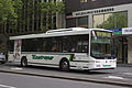 Eastrans liveried Volgren bodied Scania K230UB in Queen Street in December 2013