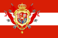 State flag with Great Coat of arms (1765-1800, 1815–1848, 1849-1860)[1]