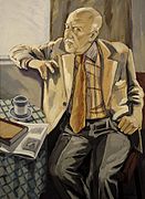 The writer Halldór Laxness by Einar Hákonarson, 1984