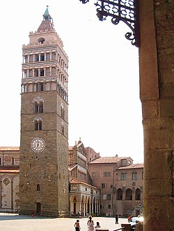 The Bell Tower of the Cathedral in Piazza Duomo.