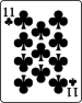 11 of clubs