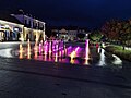 Czworobok and town market during night.