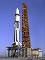 AS-204, the fourth Saturn IB launch vehicle awaits its January 22, 1968 liftoff