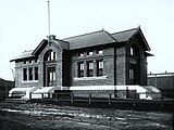 Succursale de la Banque de Montréal, rue Davidson, usines Angus, vers 1906.