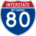 Interstate 80 marker