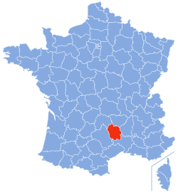 Location of Lozère in France