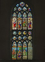 Renaissance window in the church of SS Giovanni and Paolo, Venice 16th century.