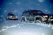 Auf der Lyngdalsheiði zwischen Þingvellir und Laugarvatn im Winter