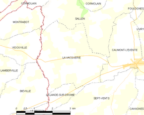 Poziția localității La Vacquerie