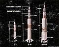 Comparison Saturn-Nova and Saturn I and V