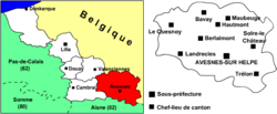 Location of Qarku Avesnes-sur-Helpe