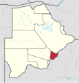 English: Location of en:Kgatleng District in Botswana